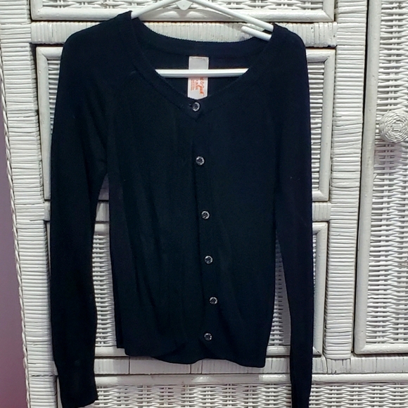Girls Black Sweater Size 6/6x - Picture 1 of 4
